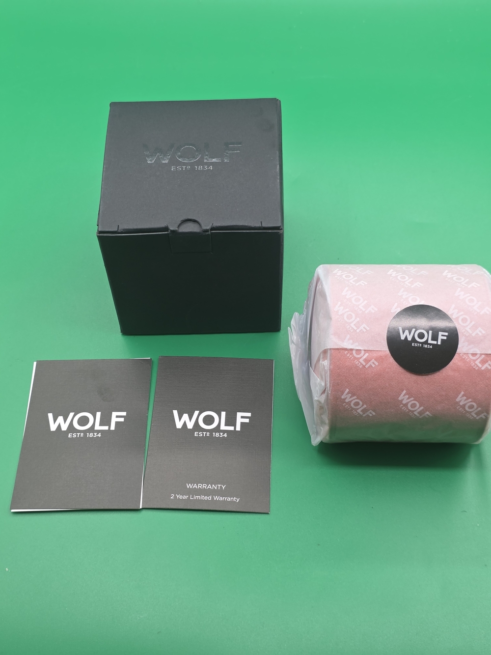 WOLF Seltzer Single Watch Roll – Orange/Peach (Model 680138)